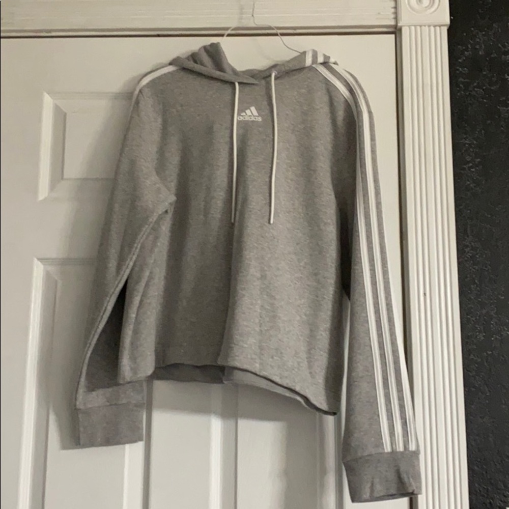 Grey Addidas hoodie